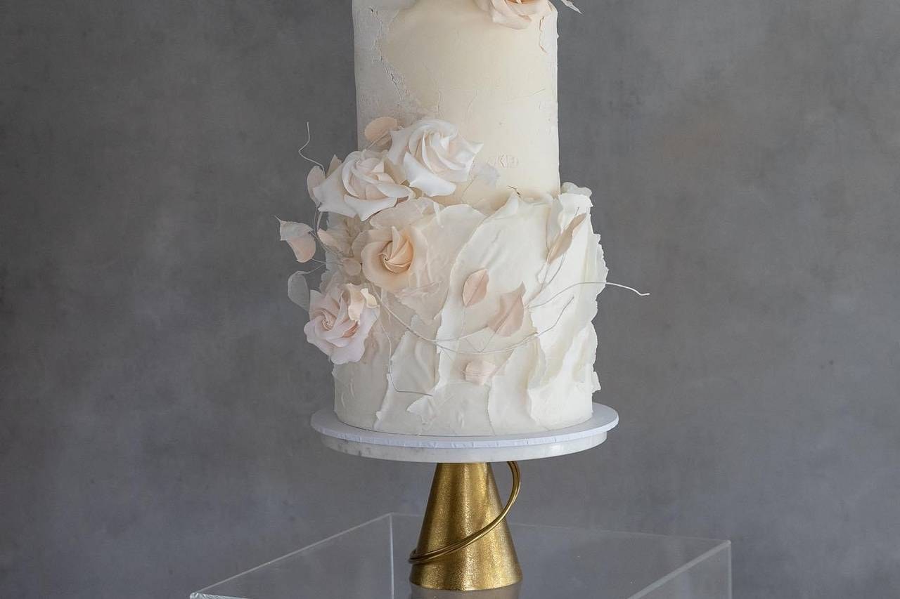 Torta nuziale decorata da Gioia
